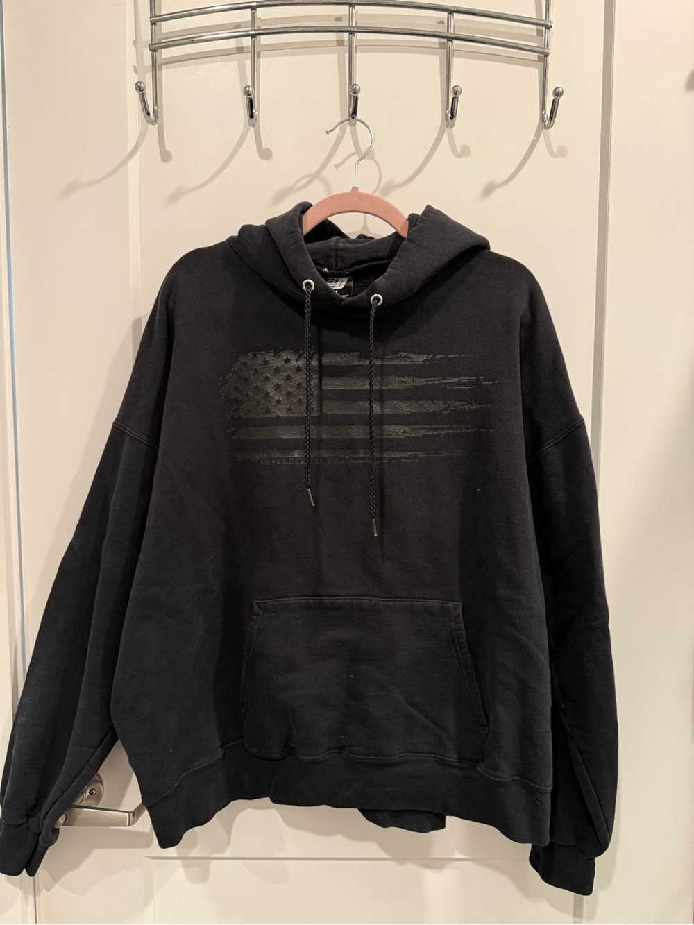 Fender Black Hoodie with Tonal Flag Graphic